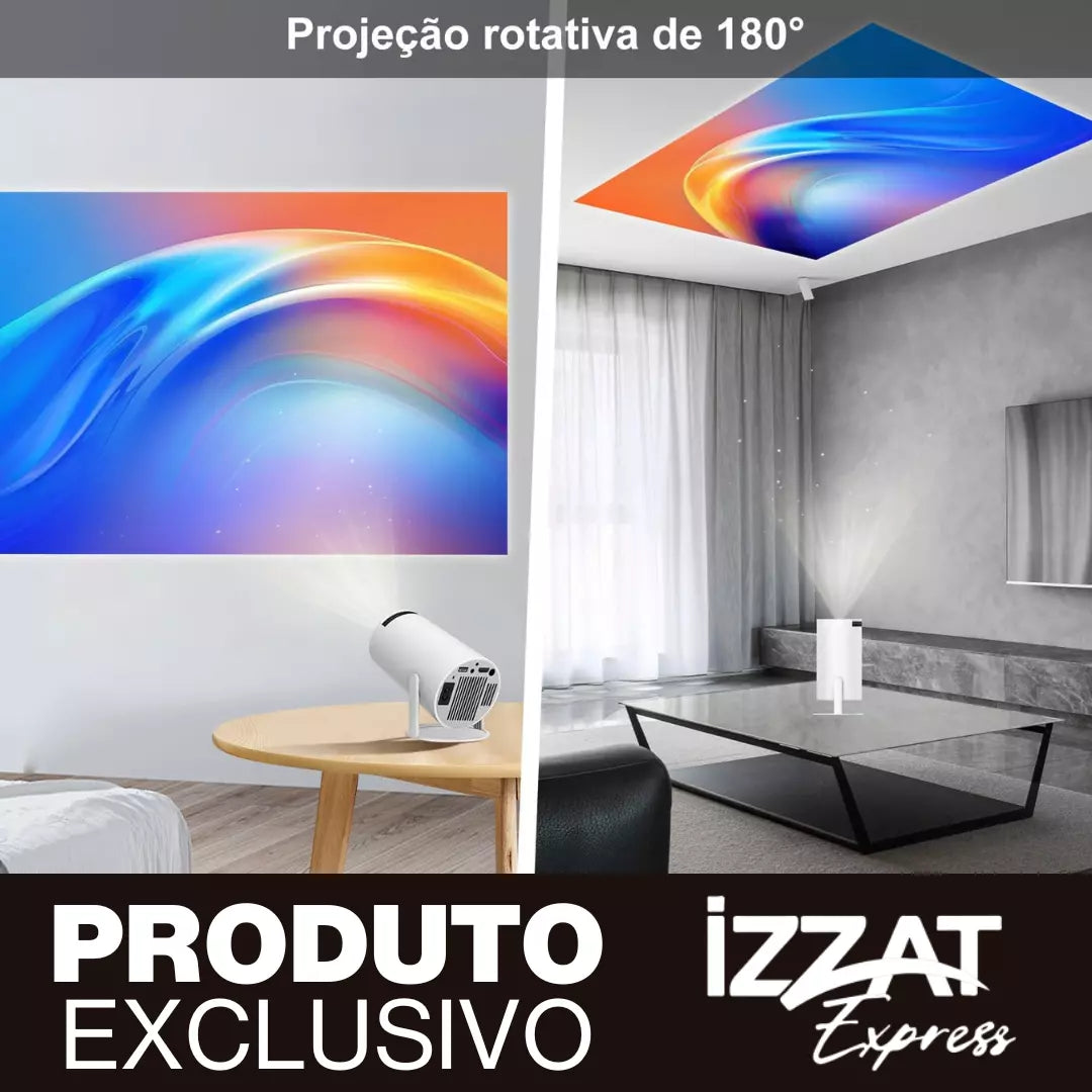 Projetor Portátil 4K Tazzi - ORIGINAL