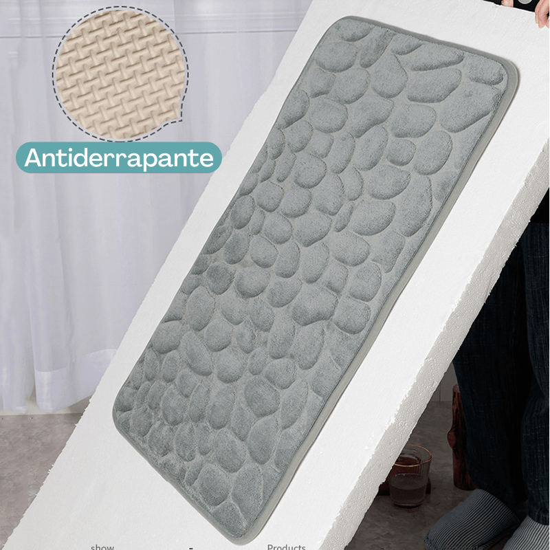 Tapete antiderrapante e ultra absorvente para banheiro